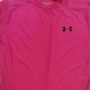 Under Armour compression heat gear, large, pink